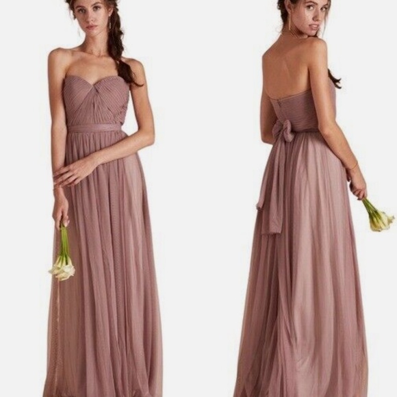 Birdy Grey Christina Convertible Dress Bridesmaid Sandy Mauve SMALL NWT - Picture 2 of 2